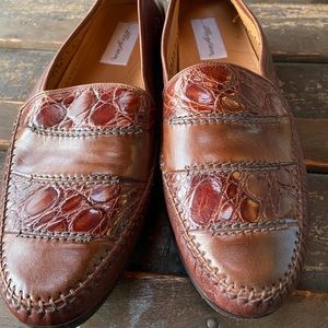 Mezlan Crocodile leather loafers